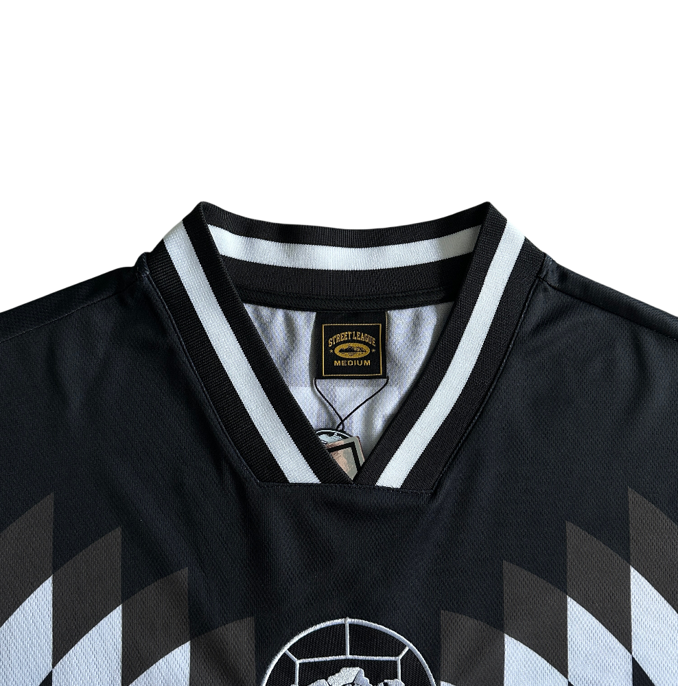 T-shirt à manches courtes en jersey de football Corteiz Club RTW - Noir