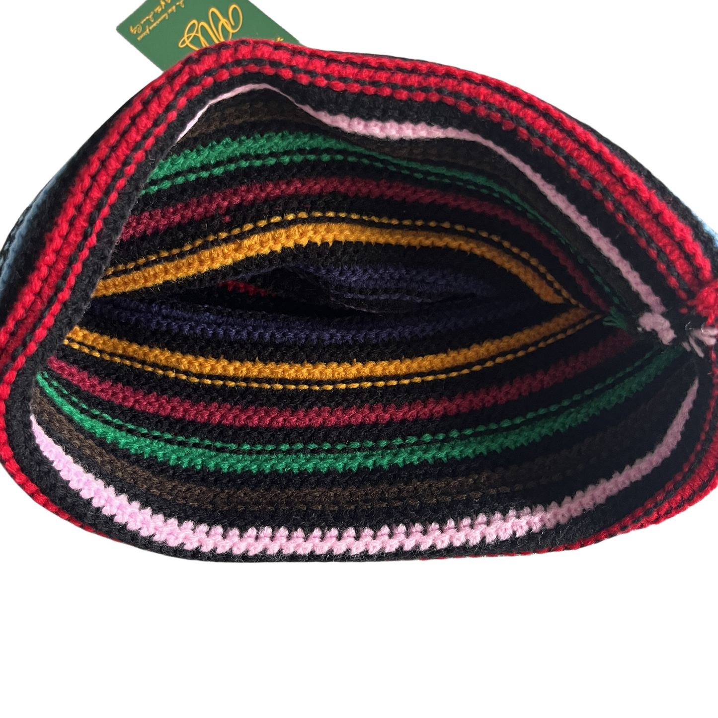 Corteiz Crochet Beanie Knitting Warm Cap Striped Cold Hat - Black/Multicolor