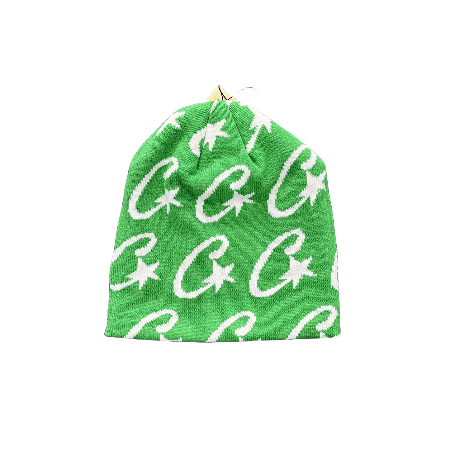 Corteiz Cstarz Monogram Alcatraz Beanie Knitting Warm Cap Demon Printed Cold Hat - Green