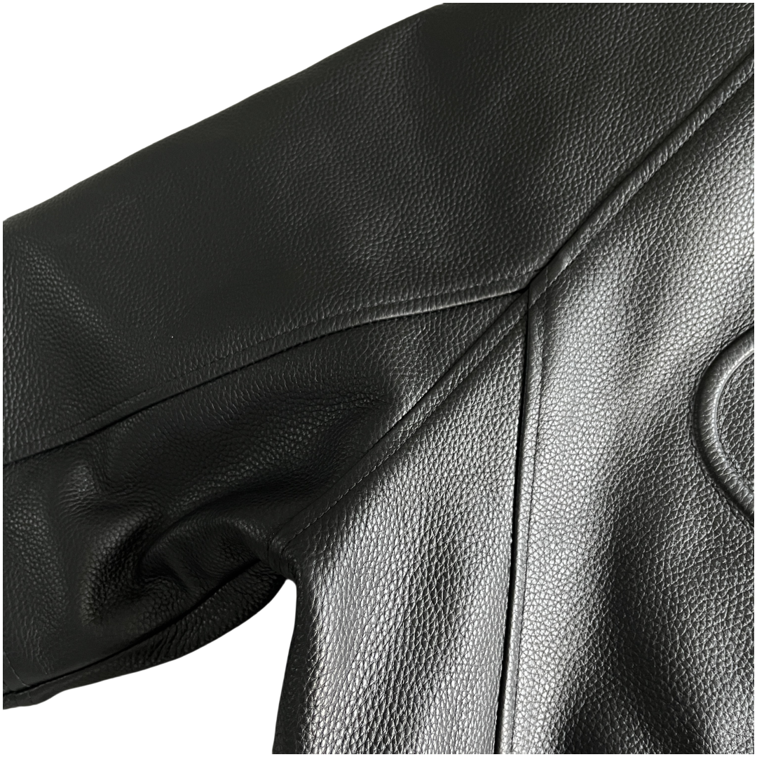 Corteiz DA Skydive Leather Jacket - Black - Hipstersbuy