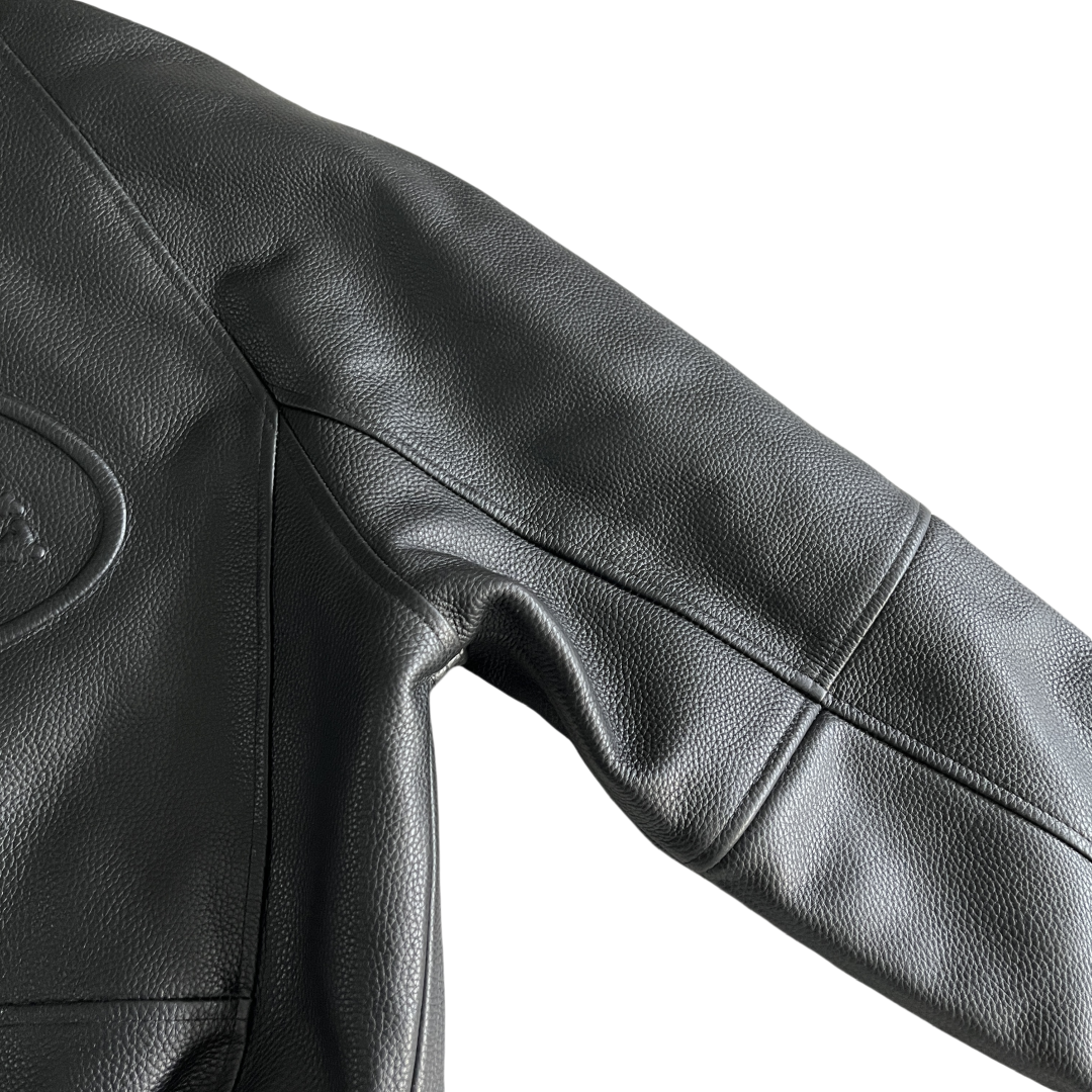 Corteiz DA Skydive Leather Jacket - Black - Hipstersbuy