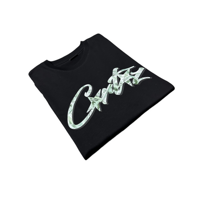 Corteiz Dollars Tee Short Sleeve T-Shirt - Black - Hipstersbuy