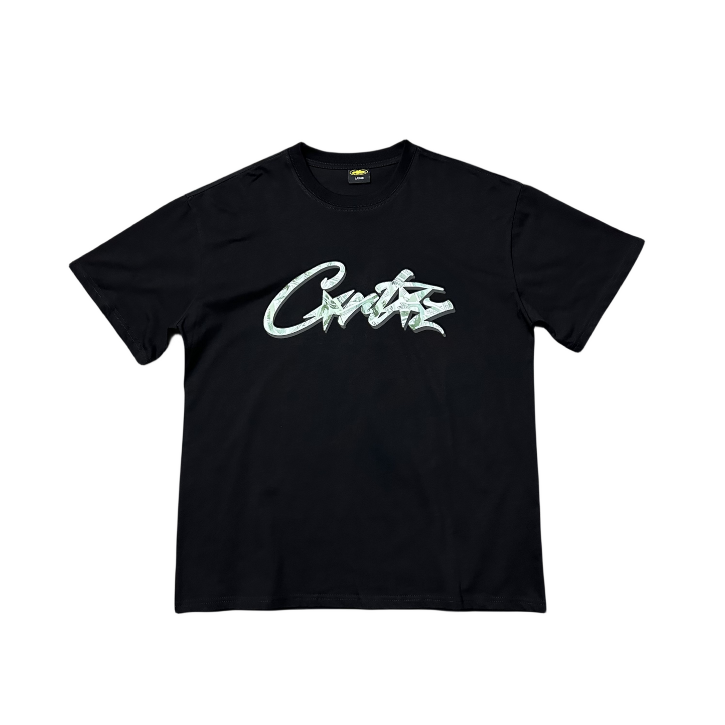 Corteiz Dollars Tee Short Sleeve T-Shirt - Black - Hipstersbuy