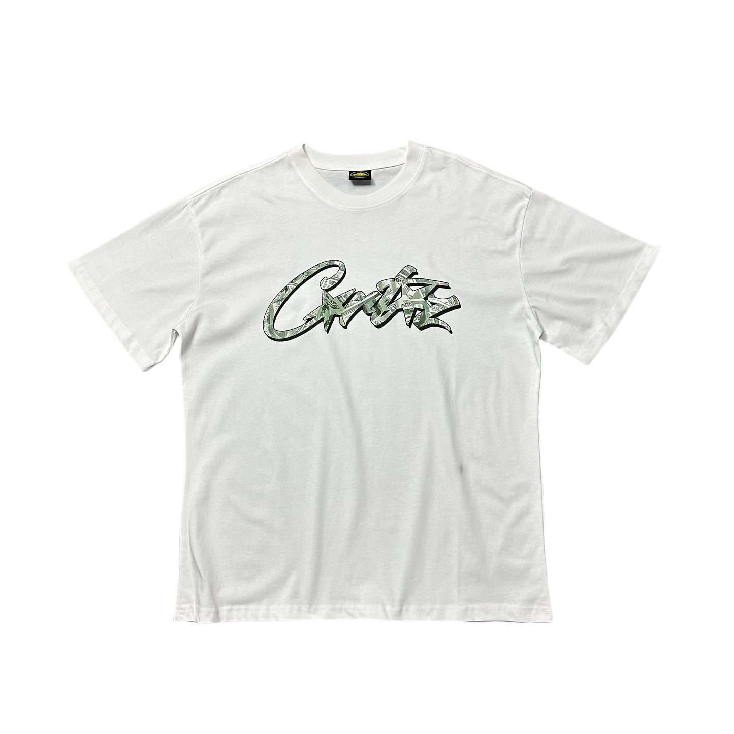 Corteiz Dollars Tee Short Sleeve T-Shirt - White - Hipstersbuy