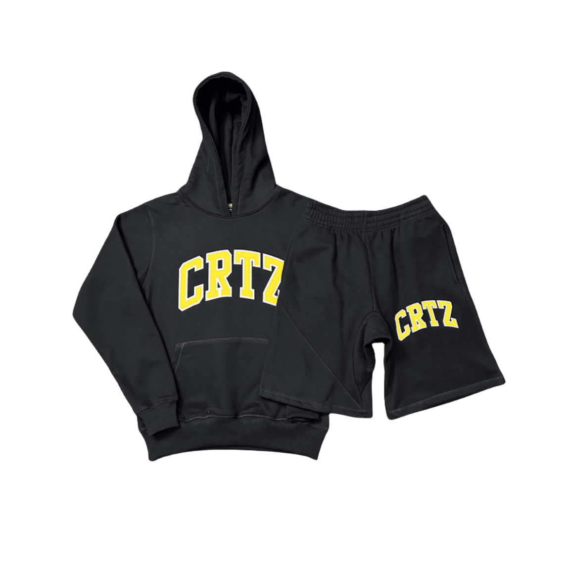 Corteiz Dropout Hoodie And Pants Tracksuits Alphabet Set - BLACK/PURPLE