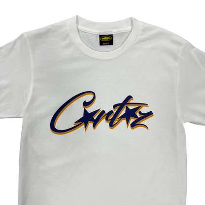 Corteiz Gradient Carni Allstarz Tee Short sleeve T-shirt - WHITE/BLUE/ORANGE