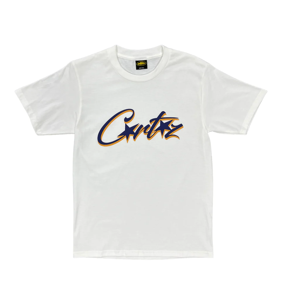 Corteiz Gradient Carni Allstarz Tee Short sleeve T-shirt - WHITE/BLUE/ORANGE