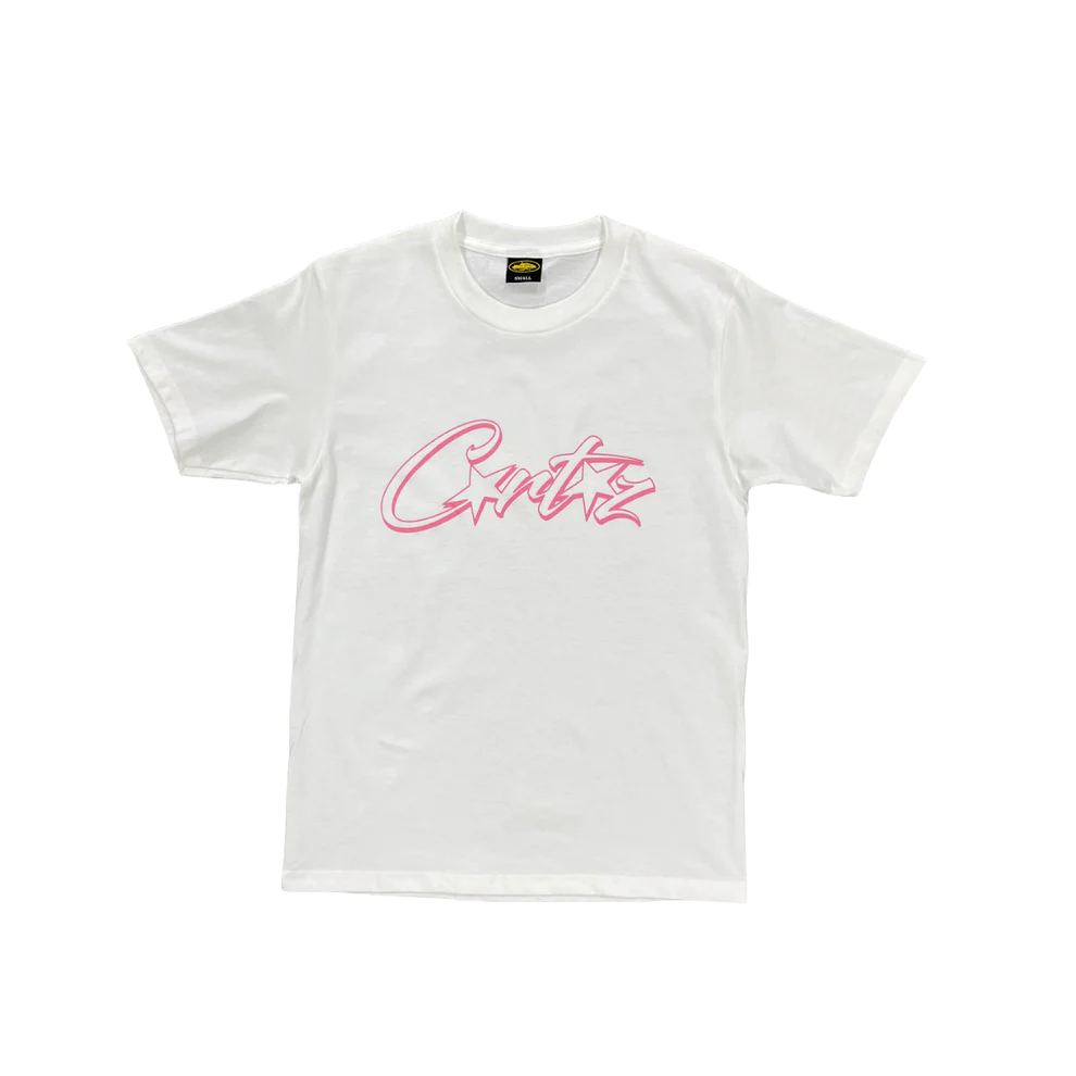 Corteiz Gradient Carni Allstarz Tee Short sleeve T-shirt - WHITE/PINK
