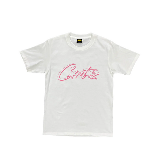 Corteiz Gradient Carni Allstarz Tee Short sleeve T-shirt - WHITE/PINK