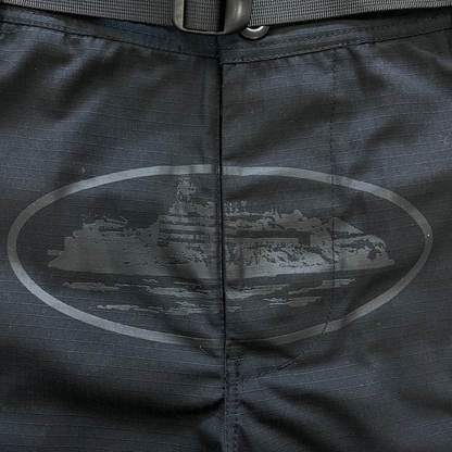 Corteiz Guerillaz Cargo Pants Trousers - Black
