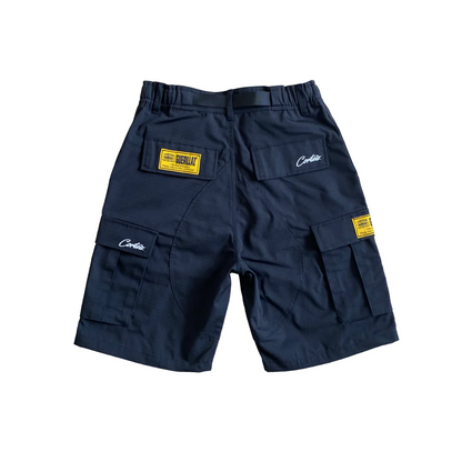 Corteiz Guerillaz Cargo Shorts - NAVY BLUE
