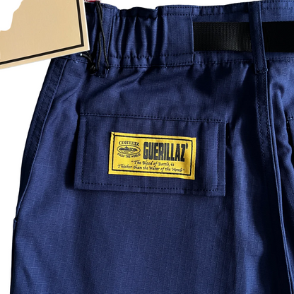Corteiz Guerillaz Cargo Shorts - NAVY BLUE