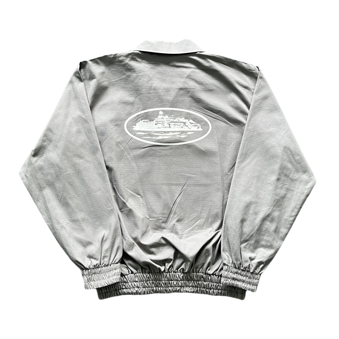 Corteiz Guerillaz Drill Top Streetwear Pullover Windbreaker - Gray