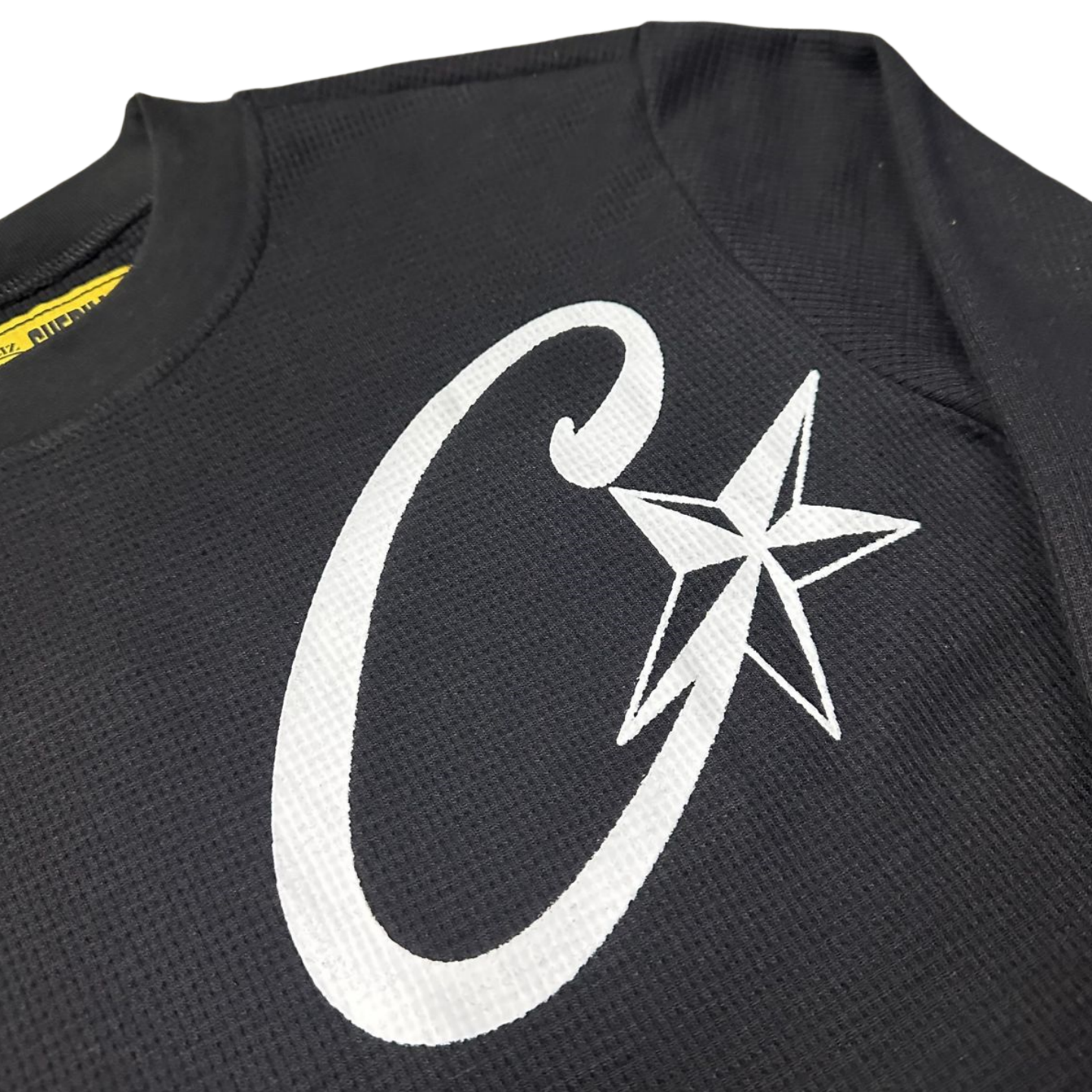 Corteiz Jersey Amarillo Camisetas Streetwear C Starz Tee Pullover Round Neck Long Sleeve Top-Black - Hipstersbuy