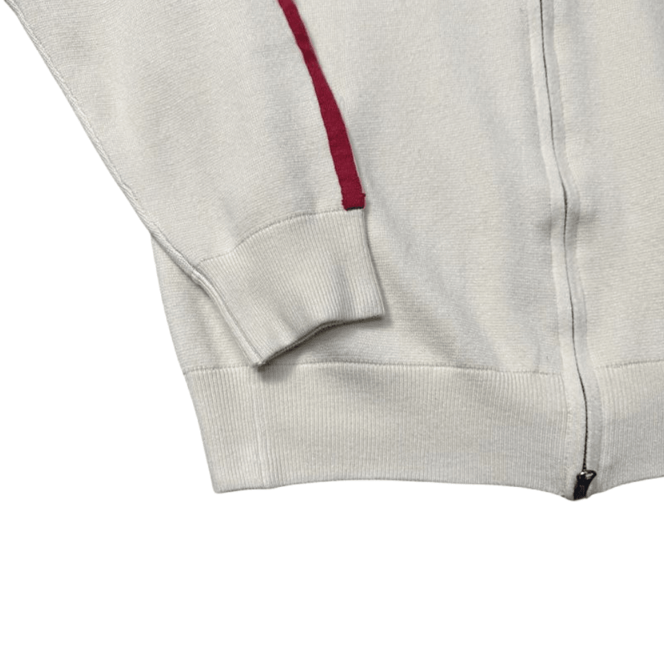 Corteiz Knit Zip Up Veste Polaire Manteaux - Crème