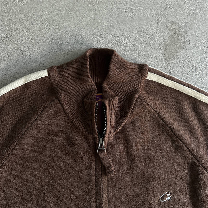 Corteiz Knit Zip Up Fleece Jacket