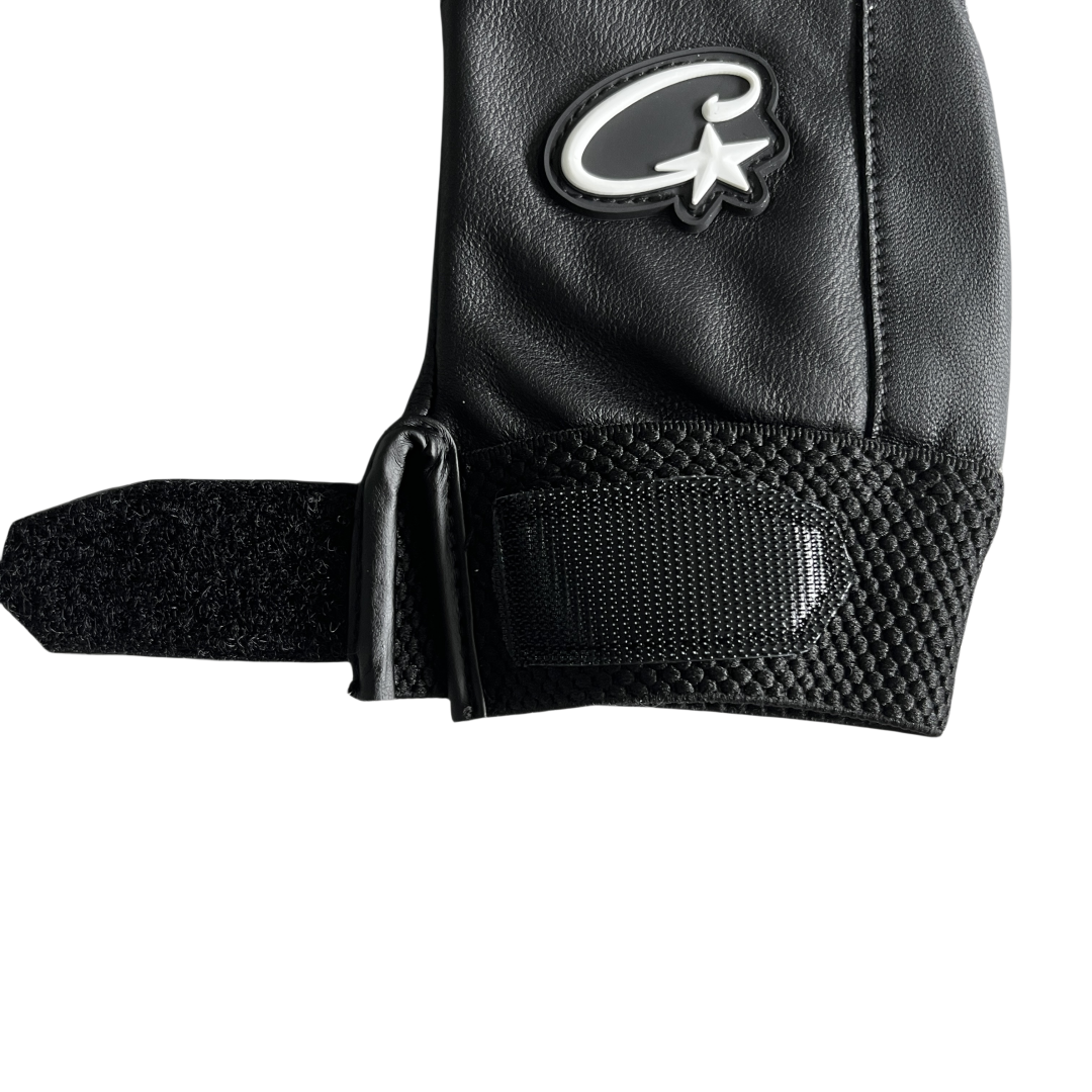 Corteiz Leather Gloves - Black