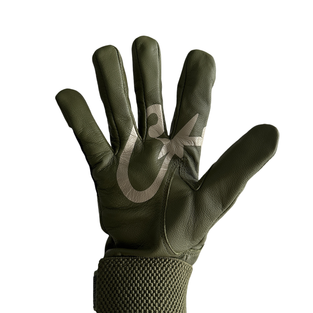 Corteiz Leather Gloves - Green