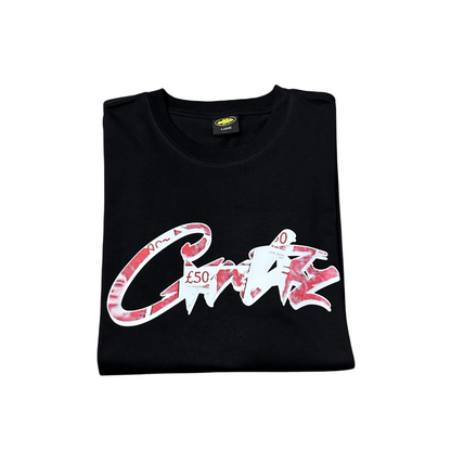 Corteiz Money On My Mind Tee Crtz Short Sleeve Pounds T-shirt - Black - Hipstersbuy