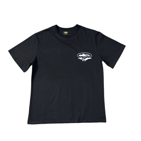 Corteiz Alcatraz No Carry Last Tee Streetwear Short Sleeved T-Shirt - Black