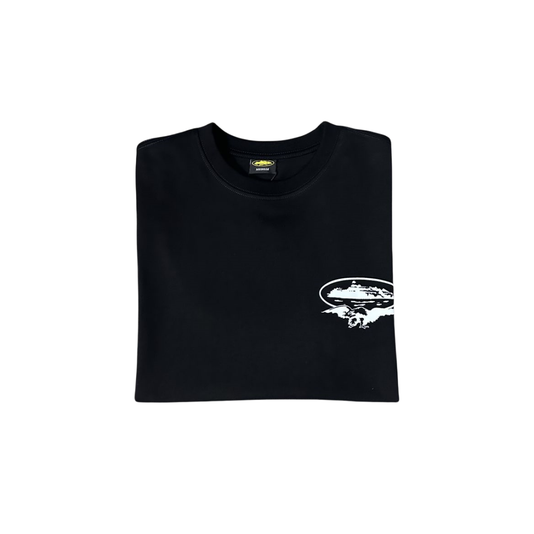 T-shirt Corteiz Marmite T-shirt à manches courtes et col rond - Noir