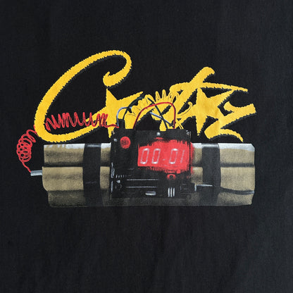 Corteiz 'TIMES UP BITCH' Tee Timebomb T-shirt à manches courtes - BLANC/JAUNE