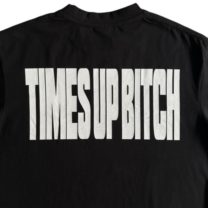 T-shirt à manches courtes Corteiz 'TIMES UP BITCH' Timebomb - Noir/Jaune