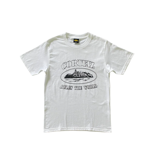 T-shirt à manches courtes Corteiz OG Alcatraz Tee - BLANC/NOIR