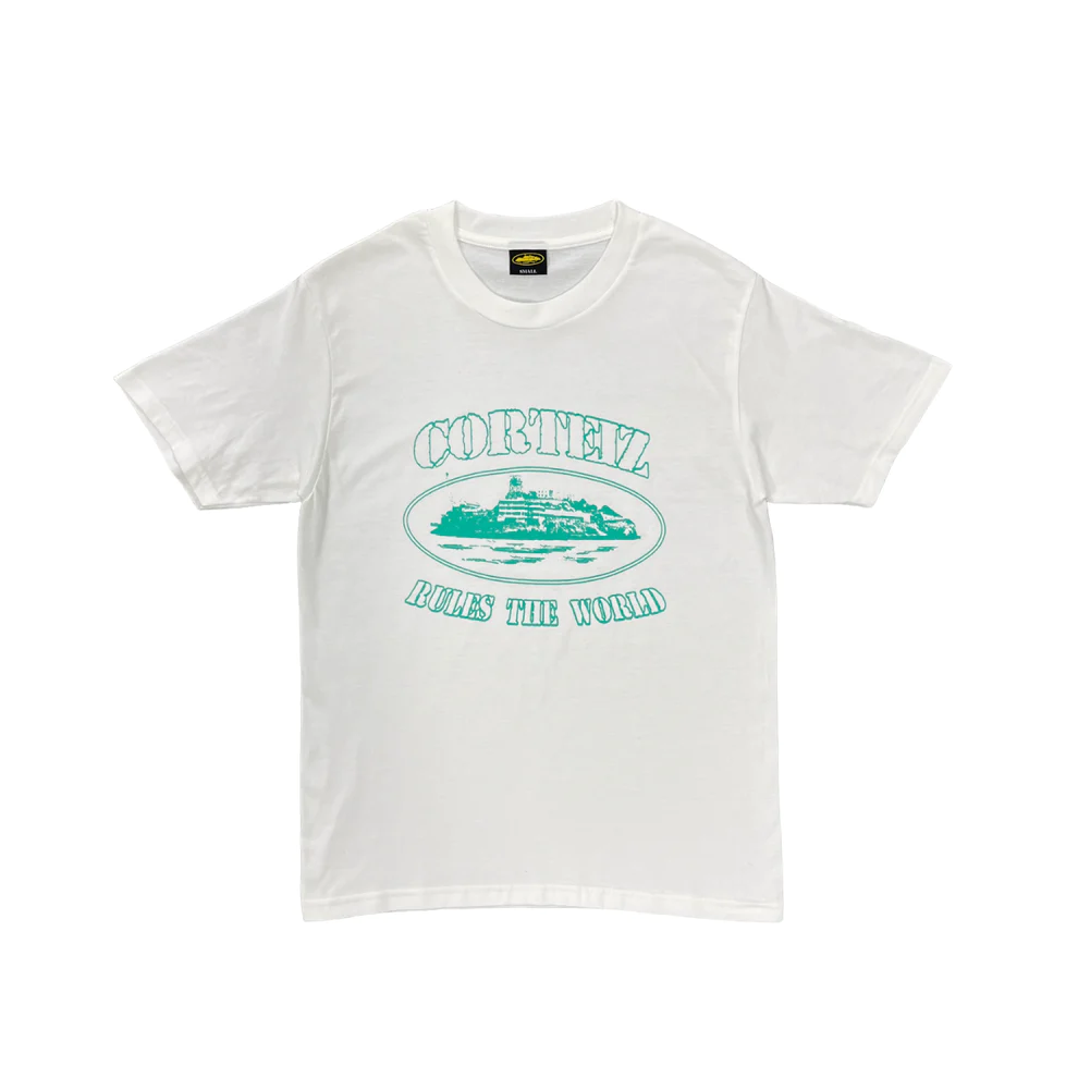T-shirt à manches courtes Corteiz OG Alcatraz Tee - BLANC/VERT