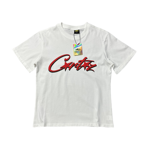 Corteiz OG Allstarz Tee Short Sleeve T-shirt - White/Red