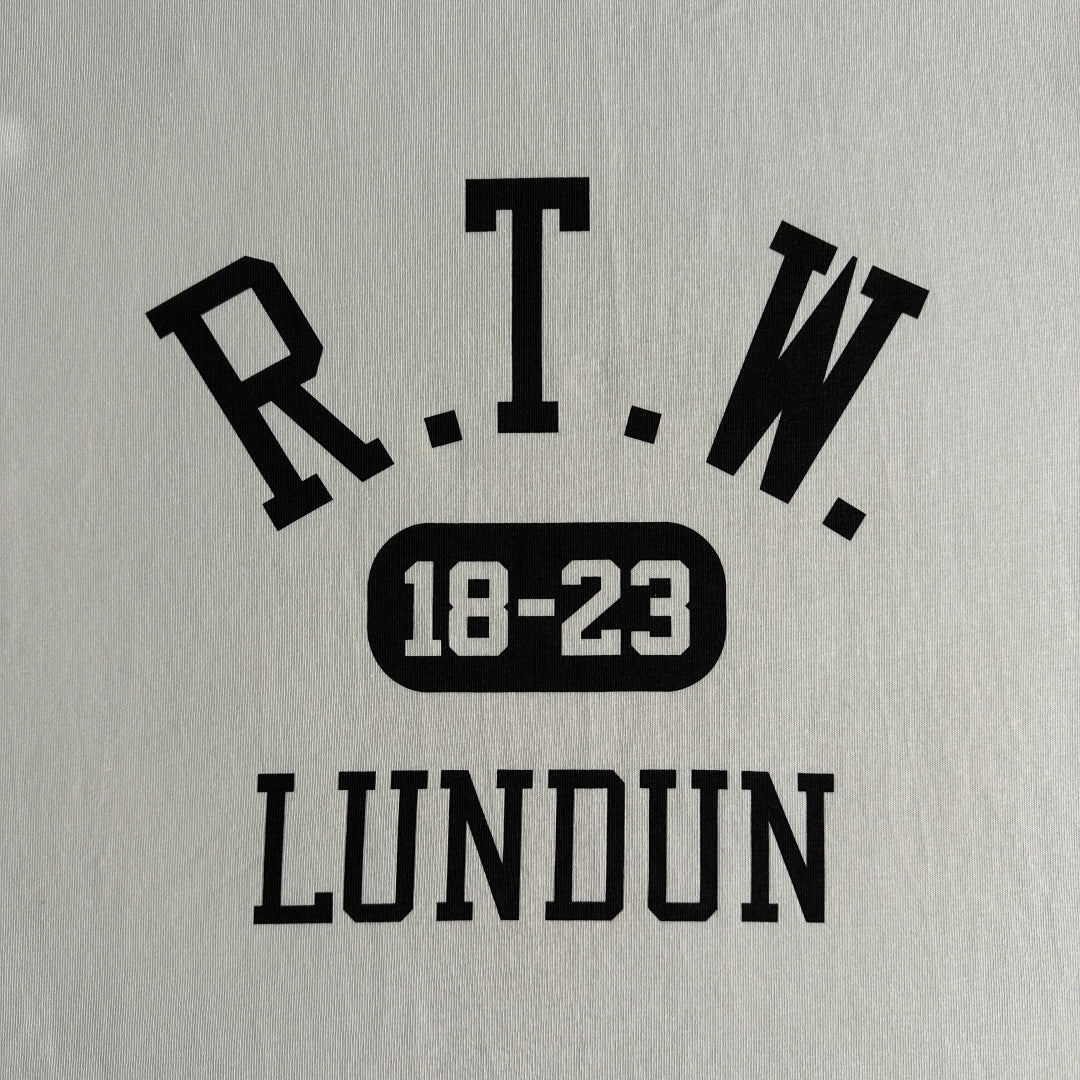 Corteiz RTW 18-23 LUNDUN Tee Short Sleeve College Ringer T-shirt - Beige