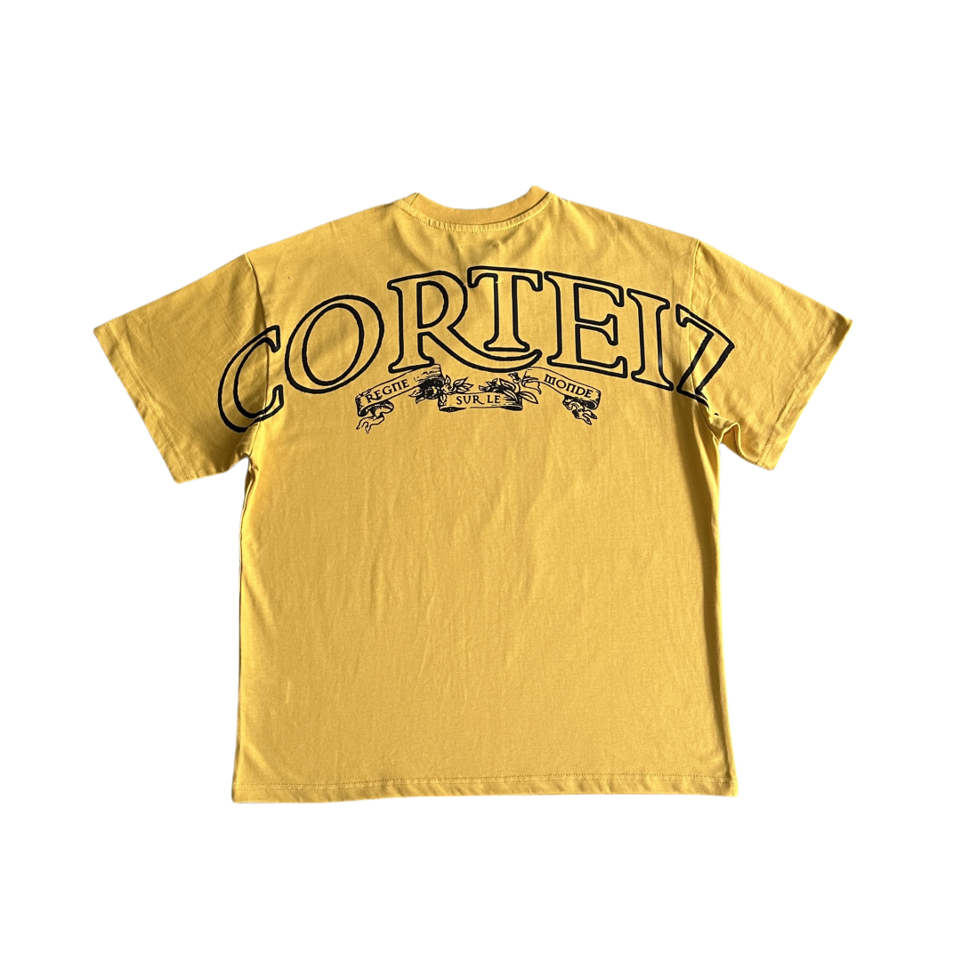 Corteiz Royale Heavyweight Tee RTW Shirts - Yellow（test） - Hipstersbuy