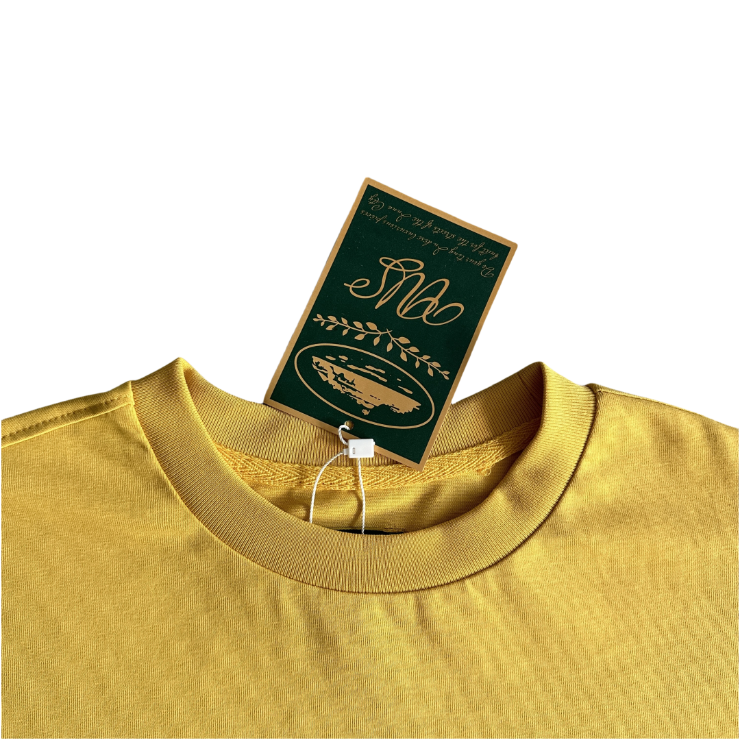 Corteiz Royale Heavyweight Tee RTW Shirts - Yellow（test） - Hipstersbuy