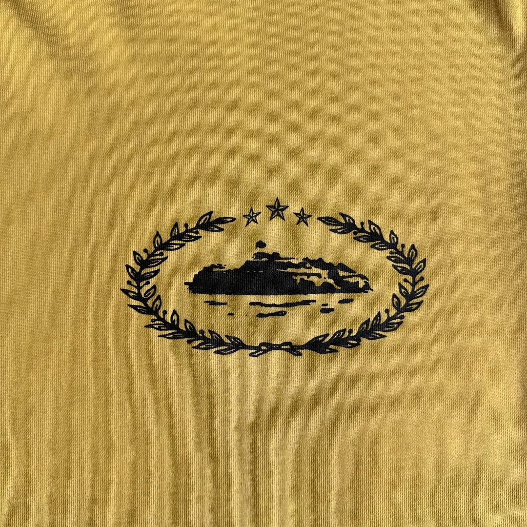 Corteiz Royale Heavyweight Tee RTW Shirts - Yellow（test） - Hipstersbuy