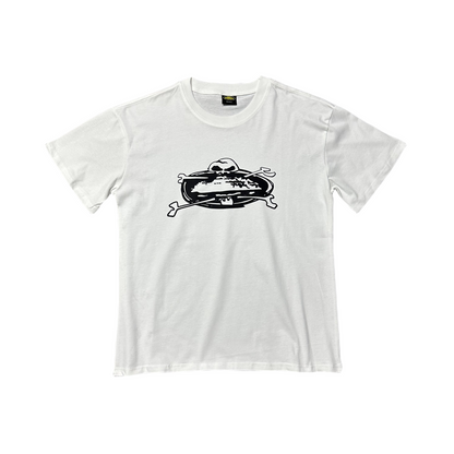 Corteiz Skull lsland T-shirt Crtz Alcatraz Short Sleeve Tee - White - Hipstersbuy