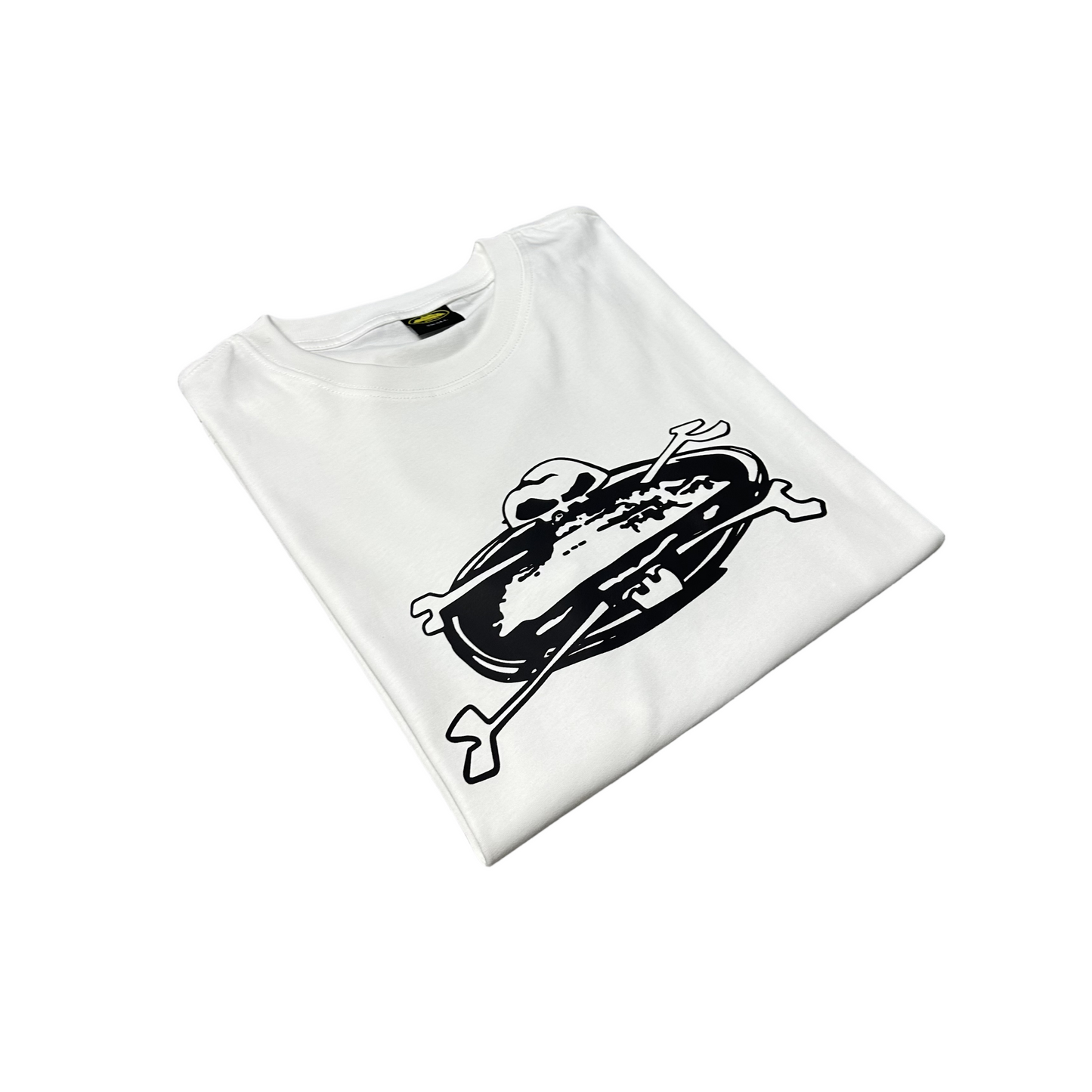 Corteiz Skull lsland T-shirt Crtz Alcatraz Short Sleeve Tee - White - Hipstersbuy