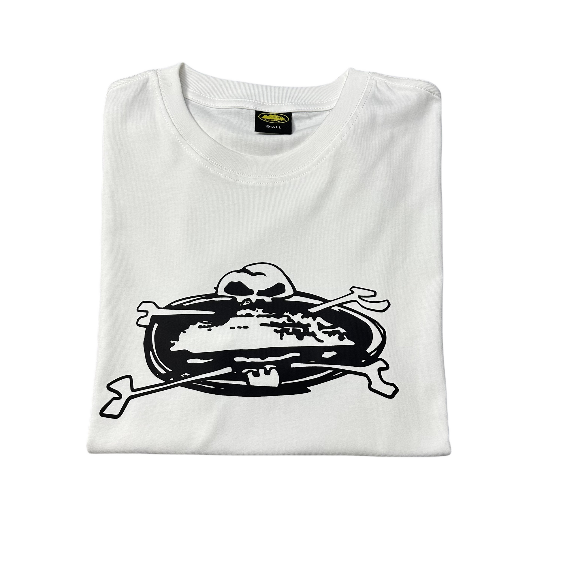 Corteiz Skull lsland T-shirt Crtz Alcatraz Short Sleeve Tee - White - Hipstersbuy