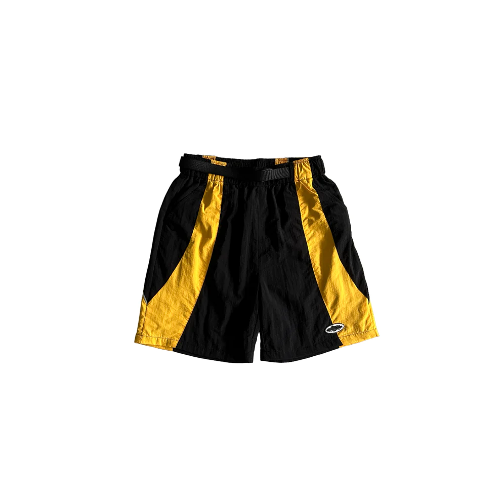 Corteiz Spring Shorts -BLACK/YELLOW