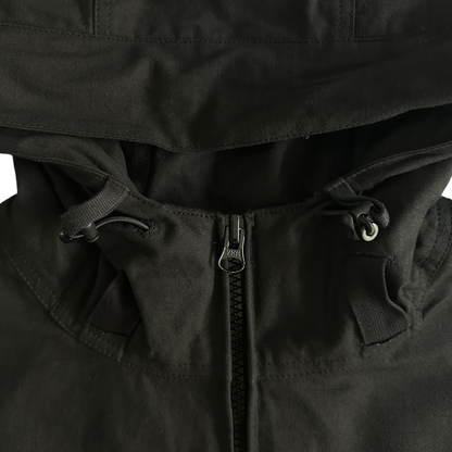 Corteiz Storm Jacket Slant Pocket Military Jacket - Black