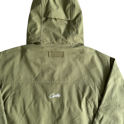Corteiz Storm Jacket Slant Pocket Military Jacket - Green