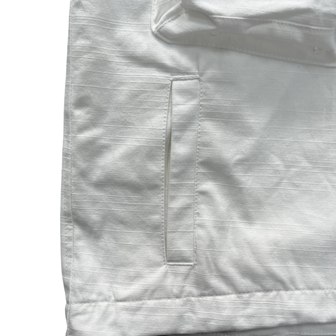 Veste militaire Corteiz Storm Jacket avec poche inclinée - Blanc