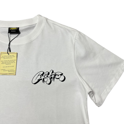 Corteiz Street Graffiti Tee Pullover Short Sleeve T-Shirt - White