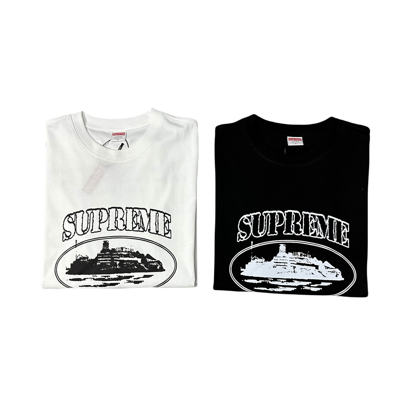 Corteiz x Supreme Rules The World Tee Short Sleeve T-shirt - BLACK