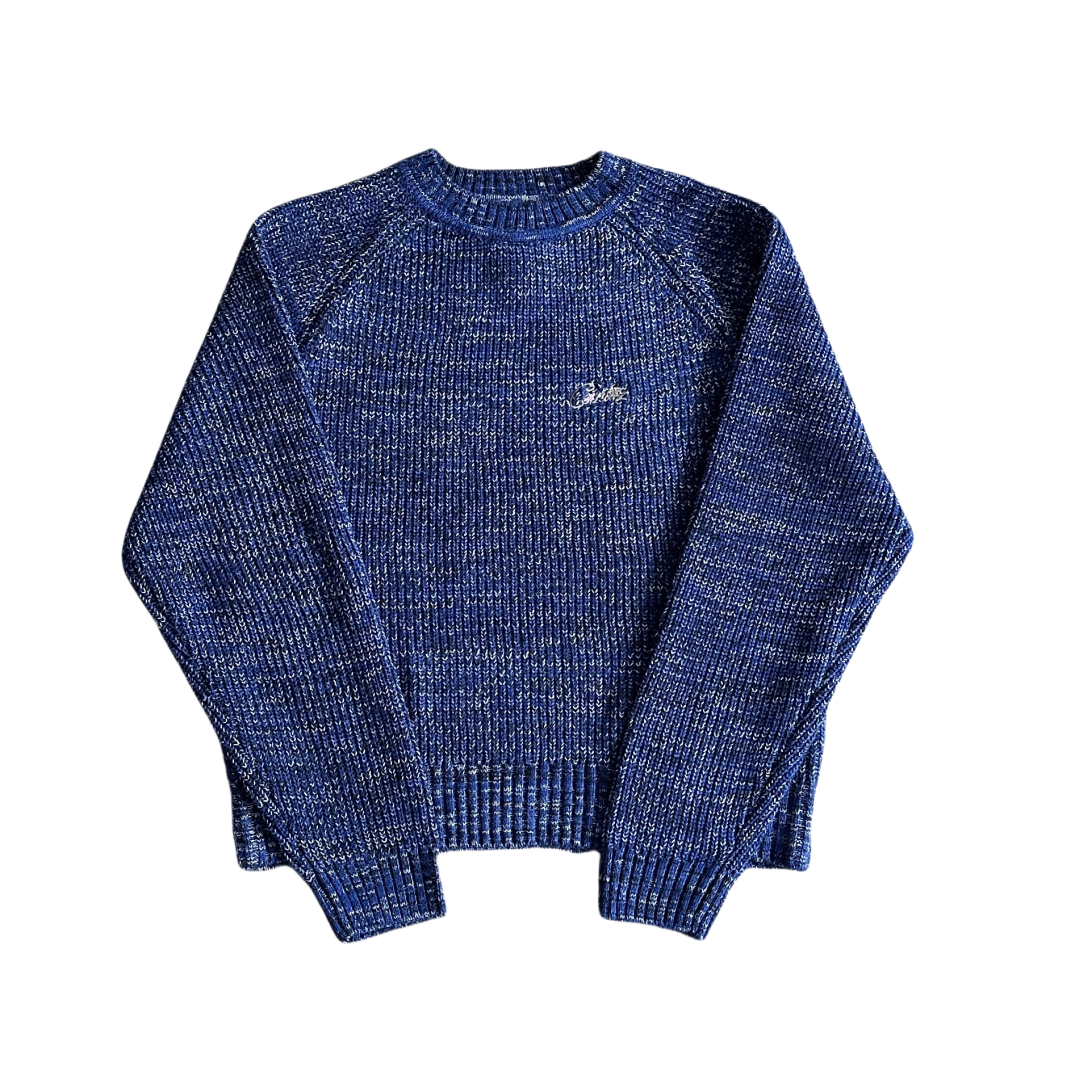 Pull Allstarz Corteiz VVS tricoté en fils mélangés - Bleu