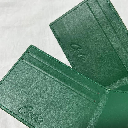 Corteiz VVS Leather Card Holder - Green