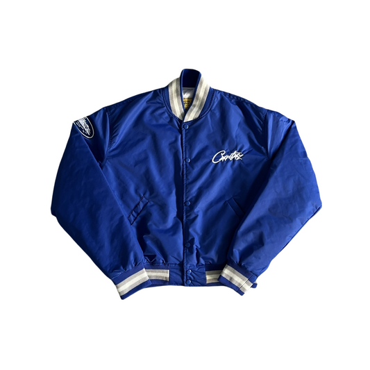 Corteiz Varsity Bomber Stadium Jacket - Blue - Hipstersbuy