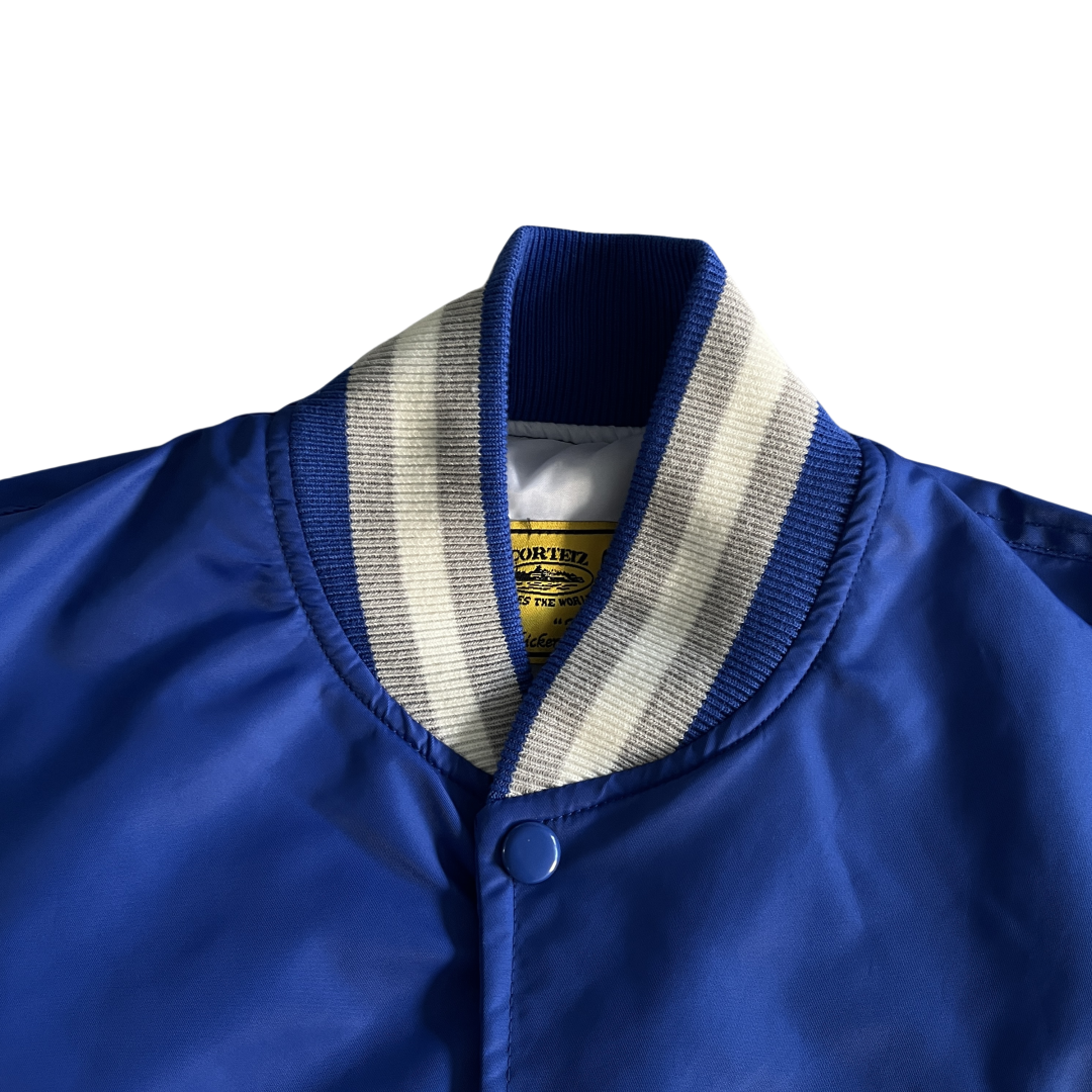 Corteiz Varsity Bomber Stadium Jacket - Blue - Hipstersbuy