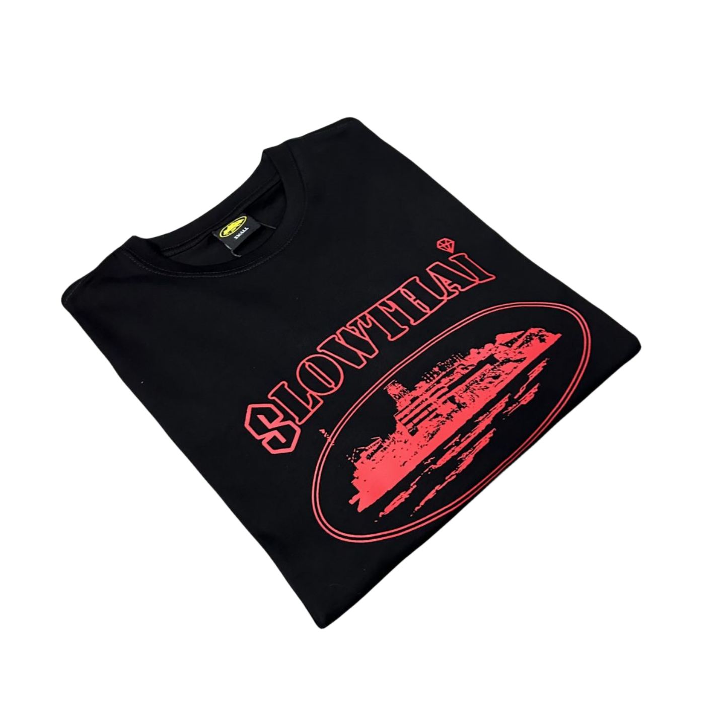 Corteiz x SlowThai T-Shirt CRTZ RTW Laidly CD Short Sleeve Tee - Black - Hipstersbuy