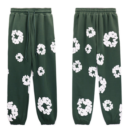 Denim Tears Classic Wreath Trousers Unisex Streetwear Casual Pants