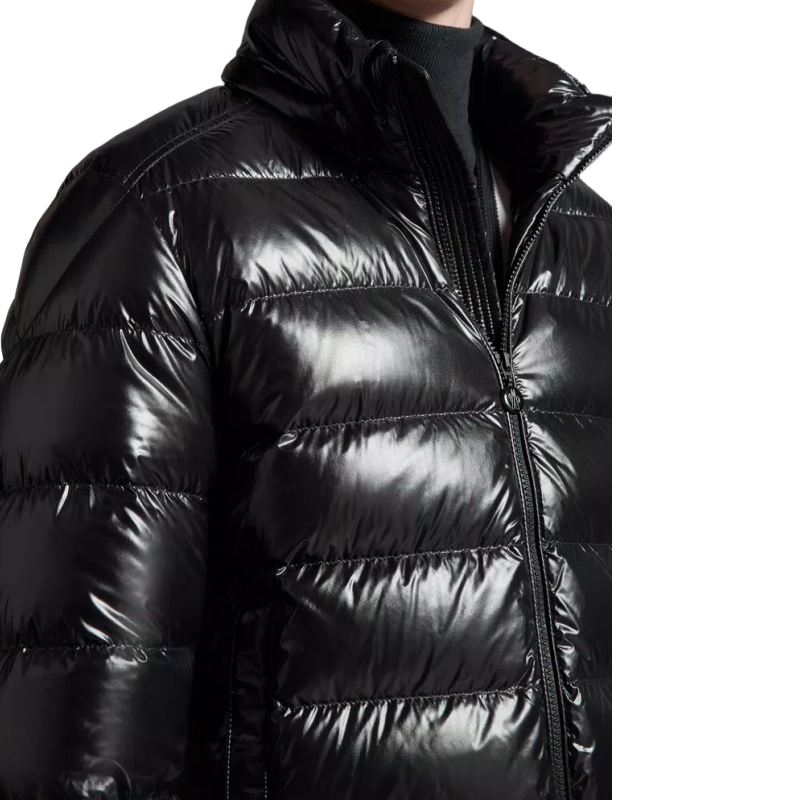 Moncler Zip-up Saulx Short Down Puffer Jacket - Black